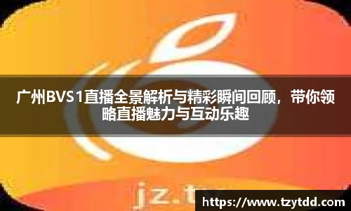 广州BVS1直播全景解析与精彩瞬间回顾，带你领略直播魅力与互动乐趣